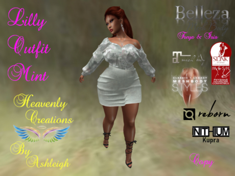 Second Life Marketplace - Lilly Outfit Mint