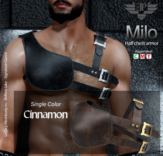 L'Emporio&PL ::*Milo*::Half Chest Armor-Cinnamon-