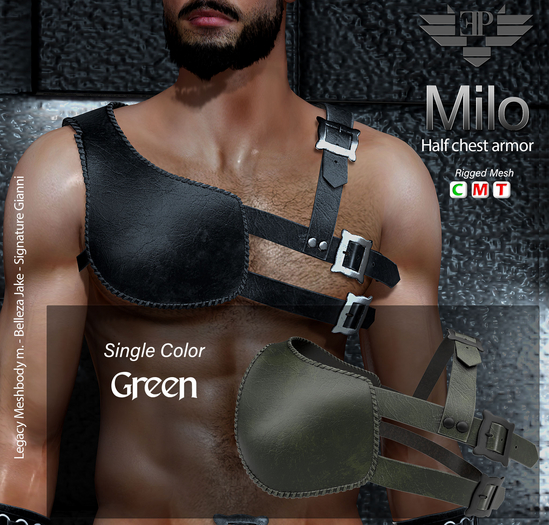 L'Emporio&PL ::*Milo*::Half Chest Armor-Green