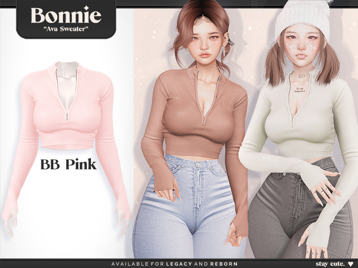 Bonnie - Ava Sweater BB Pink