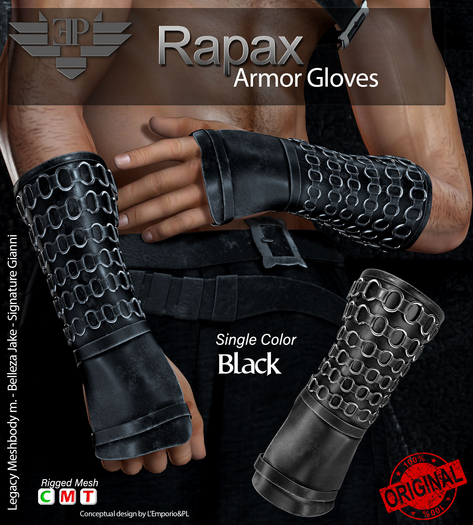 L'Emporio&PL ::*Rapax*::Bracer-Black-