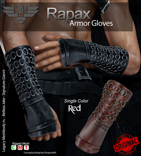 L'Emporio&PL ::*Rapax*::Bracer-Red-