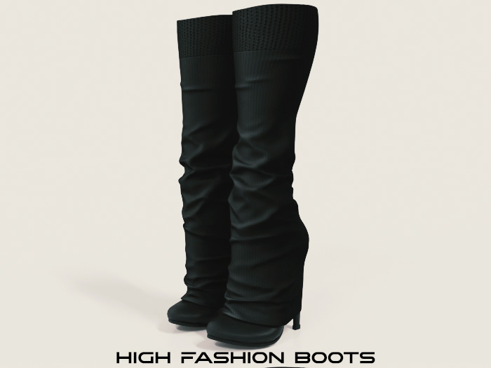 VB. High Fashion Boots Black