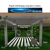 Pergola with Hanging swing chairs & plant set-Box LI=37