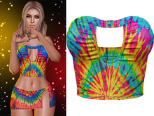 Tashia Denim Tube Top [Tie Dye Rainbow] - Maitreya Lara (+Petite) • Legacy • Reborn
