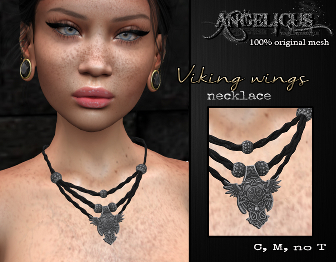 :ANGELICUS: Viking wings necklace