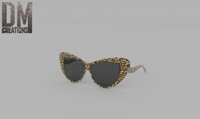 Leopard Sunglasses Full Perm Mesh