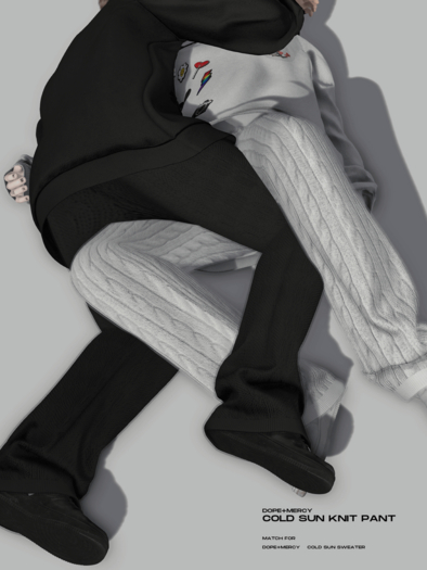 [Dope+Mercy]Cold Sun Knit Pants "JAKE"_Fatpack (ADD)