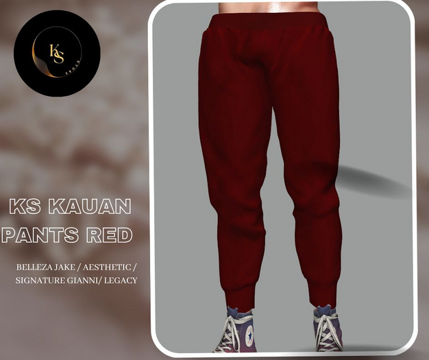 KS KAUAN PANTS RED