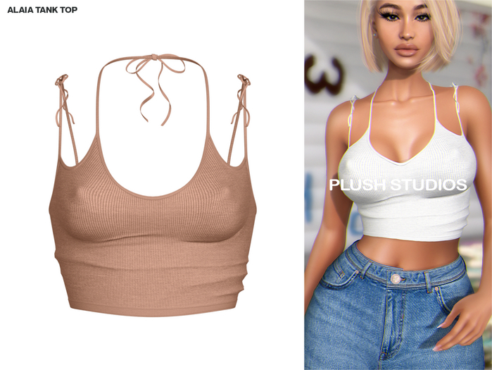PlushStudios. Alaia Tank Top - Nude