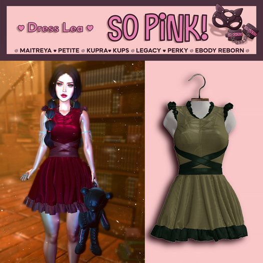 *So Pink!* - Dress Lea green