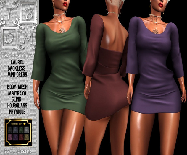 ::T.B.O.M::Laurel Backless Mini Dress