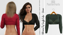 Adrianna Top Green - Maitreya, Petite, Kupra , Legacy, Nerido, Reborn, Juicy - FashionNatic