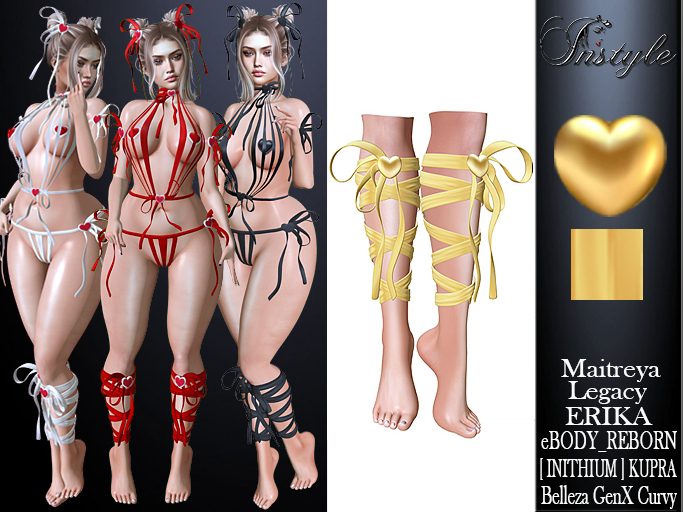 Sale!!!  InStyle -Garter Bands for Legs - Yellow