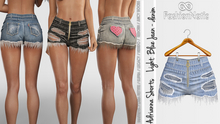 Adrianna Shorts Light Blue Jeans - Denim - Maitreya, Petite, Kupra, Legacy, Reborn, Juicy Rolls - FashionNatic
