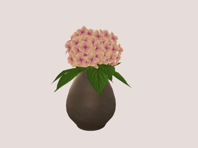 hydrangea Pink in Vase