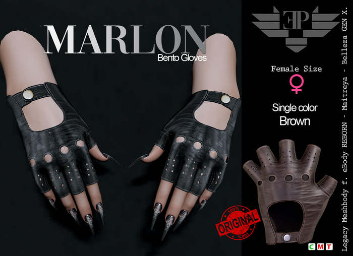 L'Emporio&PL::*Marlon*::Bento Gloves-Brown--Female size-