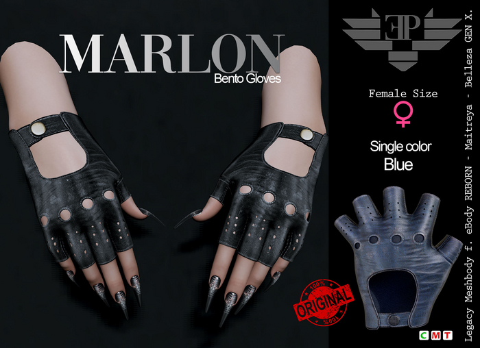 L'Emporio&PL::*Marlon*::Bento Gloves -Blue--Female size-
