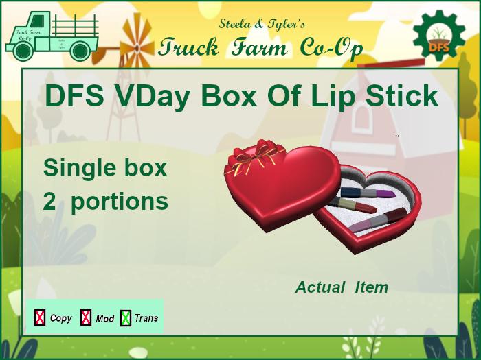 DFS Vday Box Of Lip Stick - X1