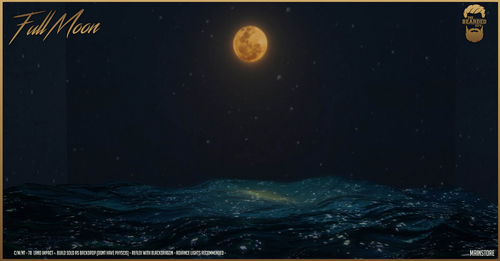 Full Moon Backdrop - The Bearded Guy