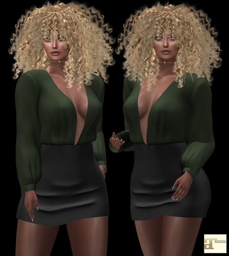 Moss-Black Mini Dress Debra MAITREYA & PETITE