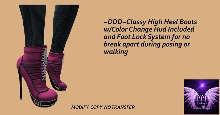 ~DDD~Classy High Heel Boots