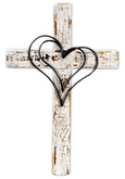Tams - Wall Decor - Double Heart Cross