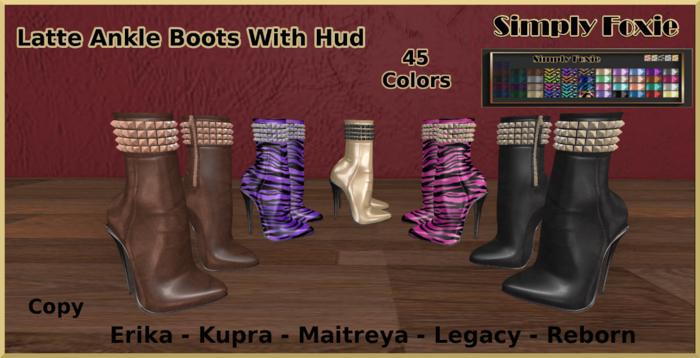 Latte Ankle Boots With Hud (Boxed)