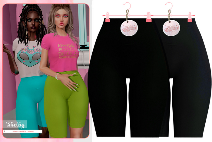 #1 Apple Blossom - Black // Shelby Pants