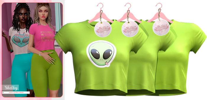 #6 Apple Blossom - LimeGreen //  Shelby Top