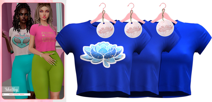 #9 Apple Blossom - RoyalBlue //  Shelby Top