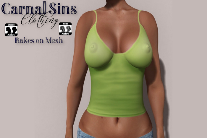{CS} Tops - Sarah Light Avocado III