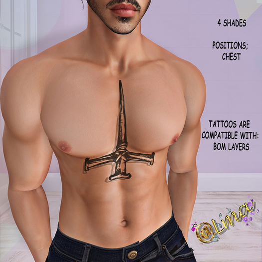 Cruz tres Clavos tatoo WEAR