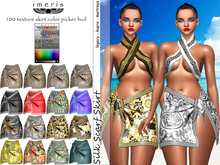 DEMO SILK SCARF SKIRT 100 TEXTURE & COLOR PICKER HUD