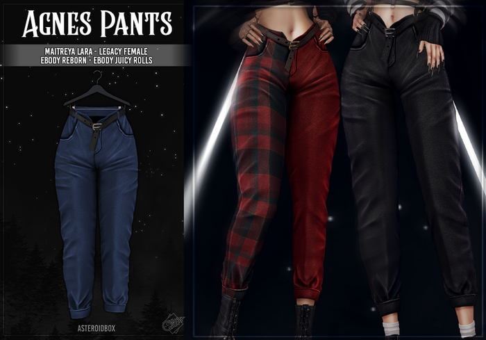 AsteroidBox. Agnes Pants - Blue