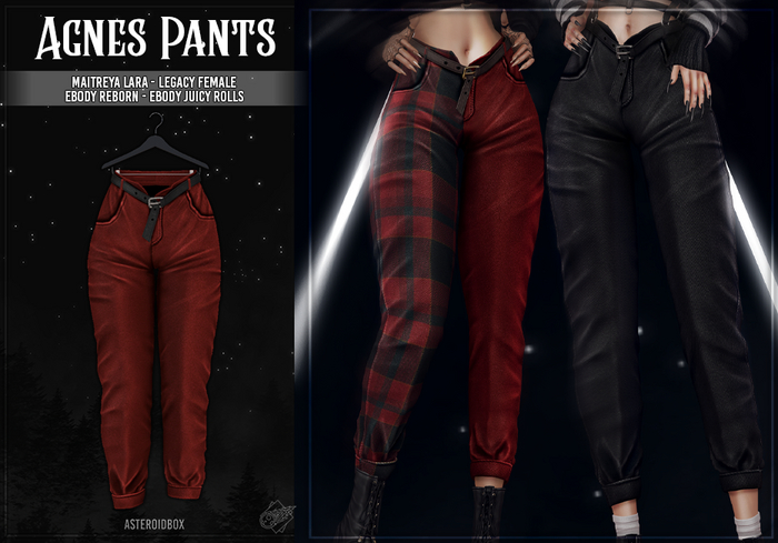 AsteroidBox. Agnes Pants - Red