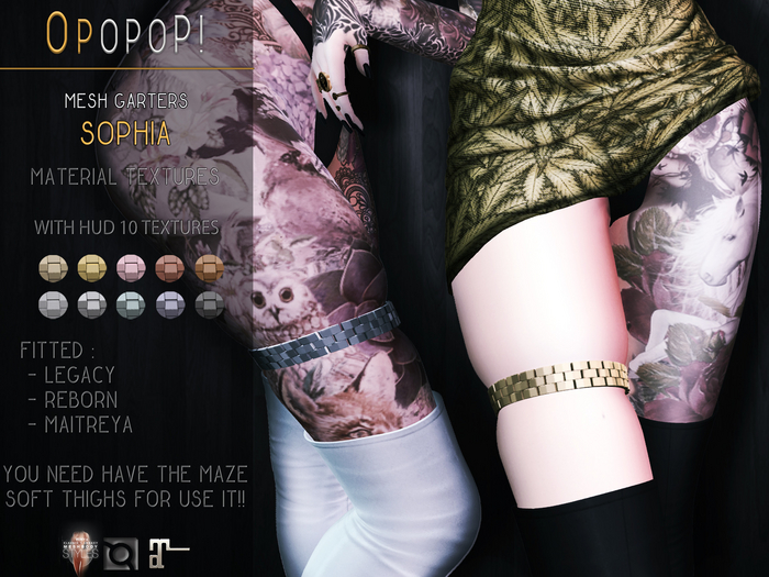 OPOPOP ! Mesh Garters SOPHIA V#1