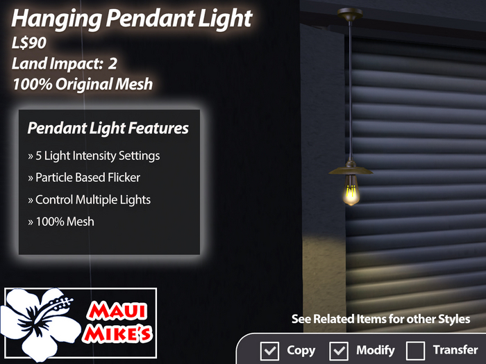 Hanging Pendant Light