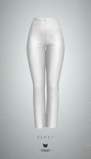 -Pixicat- June Pants (White)