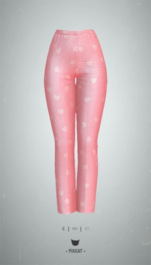 -Pixicat- June Pants (HeartPink)