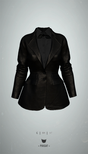-Pixicat- June Blazer (LeatherBlack)