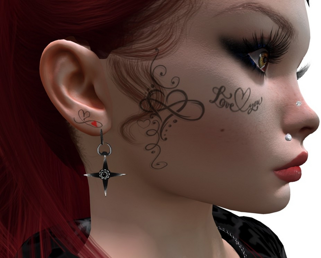 bag tatoo face coeurLove