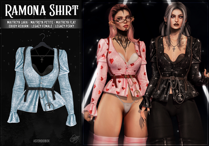 AsteroidBox. Ramona Shirt - Sky