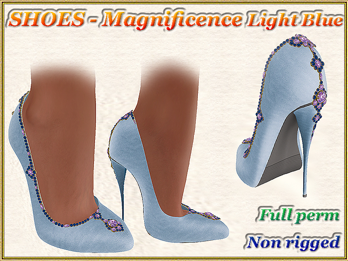 SHOES - Magnificence Light Blue (Non rigged) (Full perm)