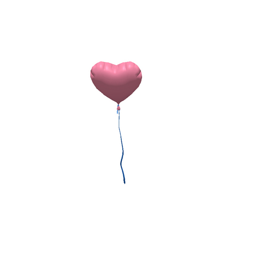 Heart Balloon Flamingo Pink