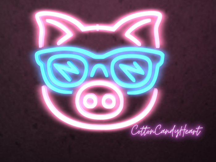 CottonCandyHeart ♥ Cool Pig 