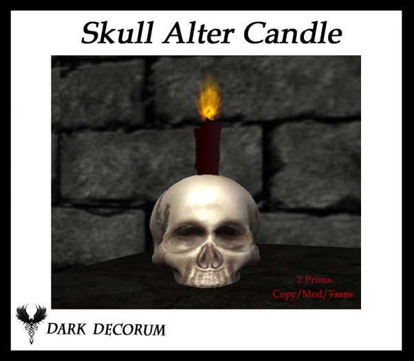 PROMO SALE: Skull Altar Candle