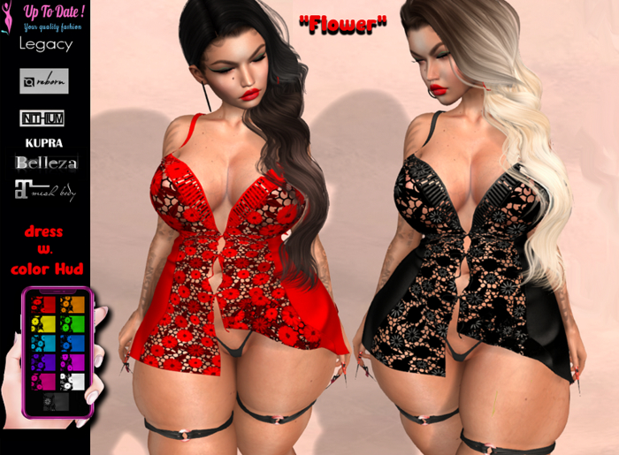 UpToDate! - " Flower " dress DEMO