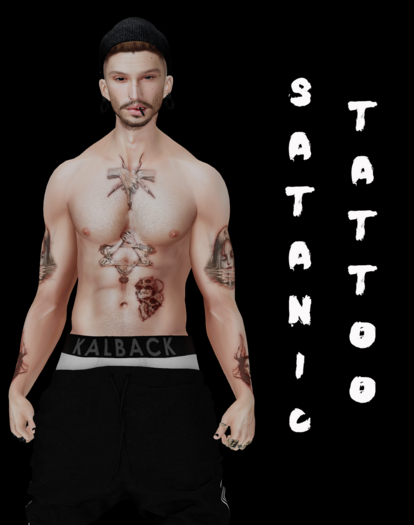 PROFANATION Satanic BOM Tattoo