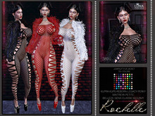 Rochelle Fishnet Catsuit & Fur Coat,70+ colors,. Luna Chelsea,Catsuit,catsuit,catsuit